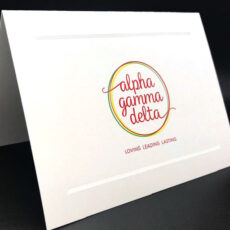 Official Notecards With New Graphic Standard Alpha Gamma Delta