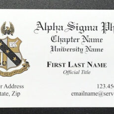Business Cards Alpha Sigma Phi