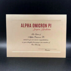 Official Parent Congratulations New Member Alpha Omicron Pi