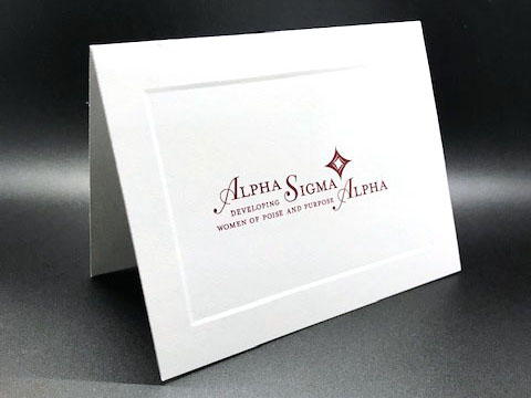 Official Notecards With New Graphic Standard Alpha Sigma Alpha
