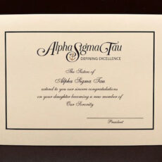 Official Parent Congratulations New Member Alpha Sigma Tau