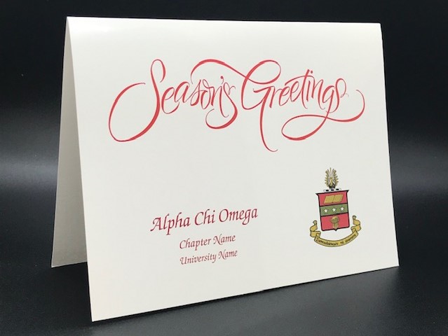 Season’s Greetings Cards Alpha Chi Omega