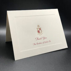 Engraved Thank You Cards Delta Chi