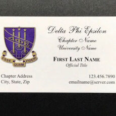 Business Cards Delta Phi Epsilon