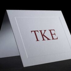 Raised Greek Letter Notecards Tau Kappa Epsilon