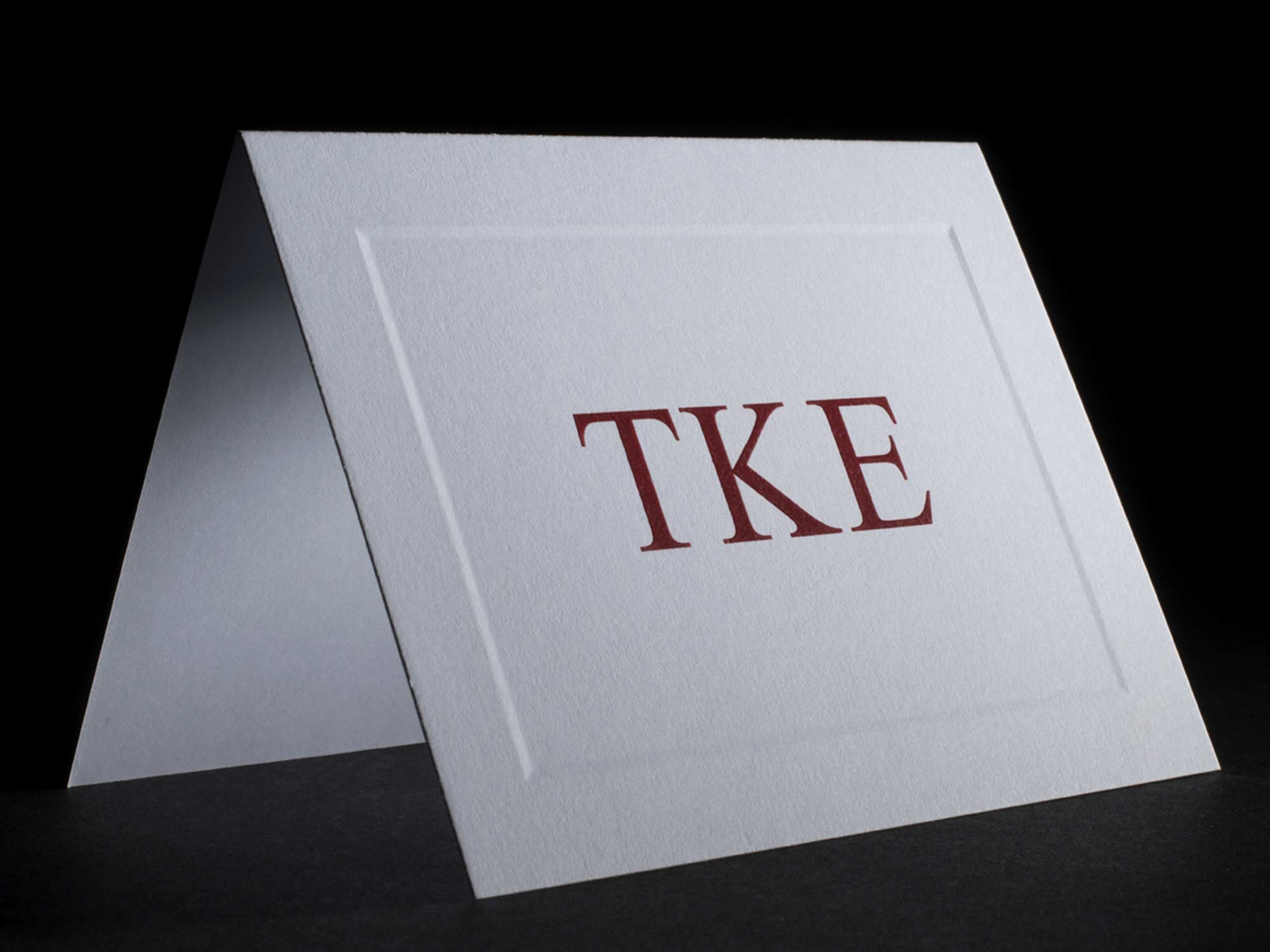 Greek Letter Raised Notecards Tau Kappa Epsilon