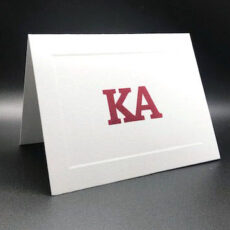 Raised Greek Letter Notecards Kappa Alpha Order