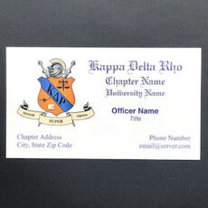 Business Cards Kappa Delta Rho