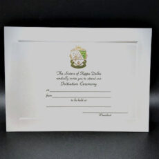 Engraved Initiation Invitations Kappa Delta
