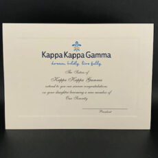 Official Parent Congratulations New Member Kappa Kappa Gamma