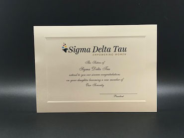 Official Parent Congratulations New Member Sigma Delta Tau