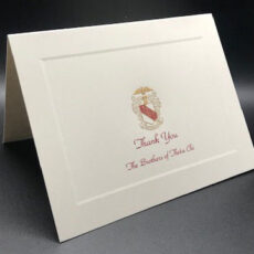 Engraved Thank You Cards Theta Chi