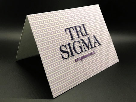Official Notecards With New Graphic Standard Sigma Sigma Sigma
