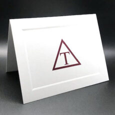 Full Color Greek Letter Notecards Triangle
