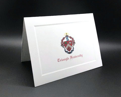 Full Color Crest Notecards Triangle