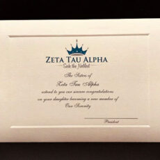 Official Parent Congratulations New Member Zeta Tau Alpha