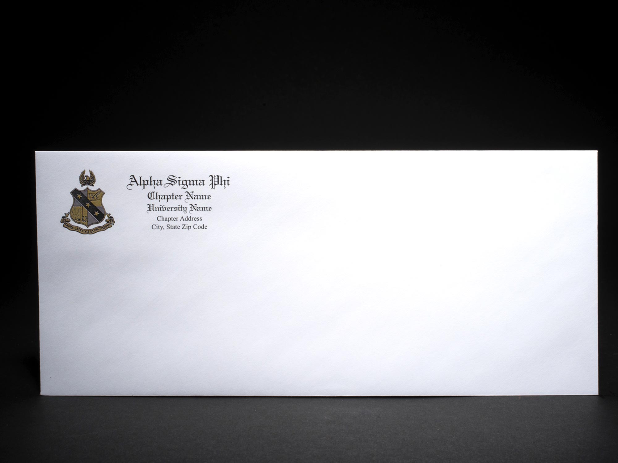 Business Size Envelopes Alpha Sigma Phi
