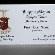 Business Cards Kappa Sigma