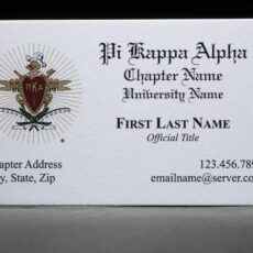 Business Cards Pi Kappa Alpha