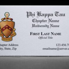 Business Cards Phi Kappa Tau