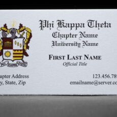 Business Cards Phi Kappa Theta