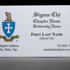 Business Cards Sigma Chi