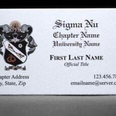 Business Cards Sigma Nu