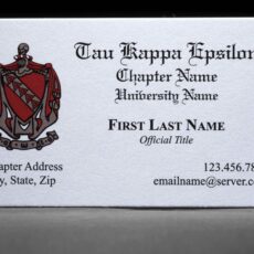 Business Cards Tau Kappa Epsilon