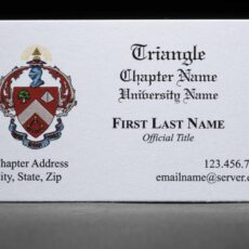 Business Cards Triangle