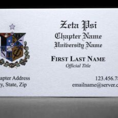 Business Cards Zeta Psi