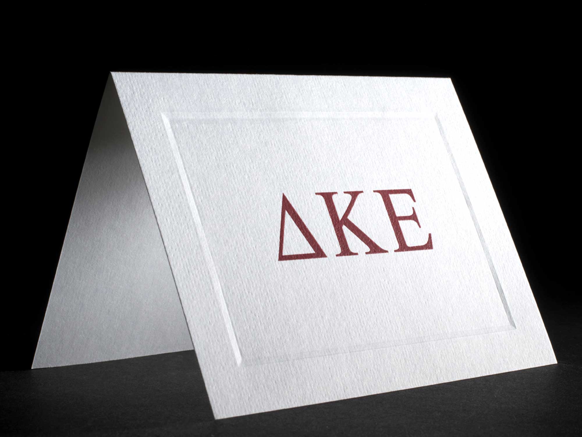 Greek Letter Raised Notecards Delta Kappa Epsilon