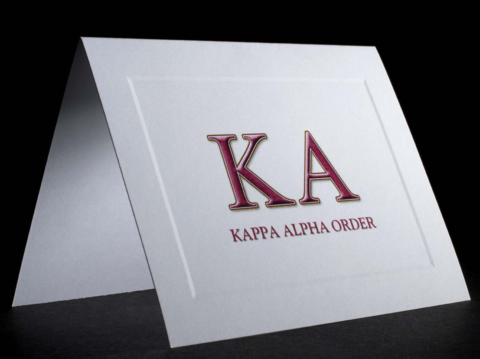 Full Color Greek Letter Notecards Kappa Alpha Order