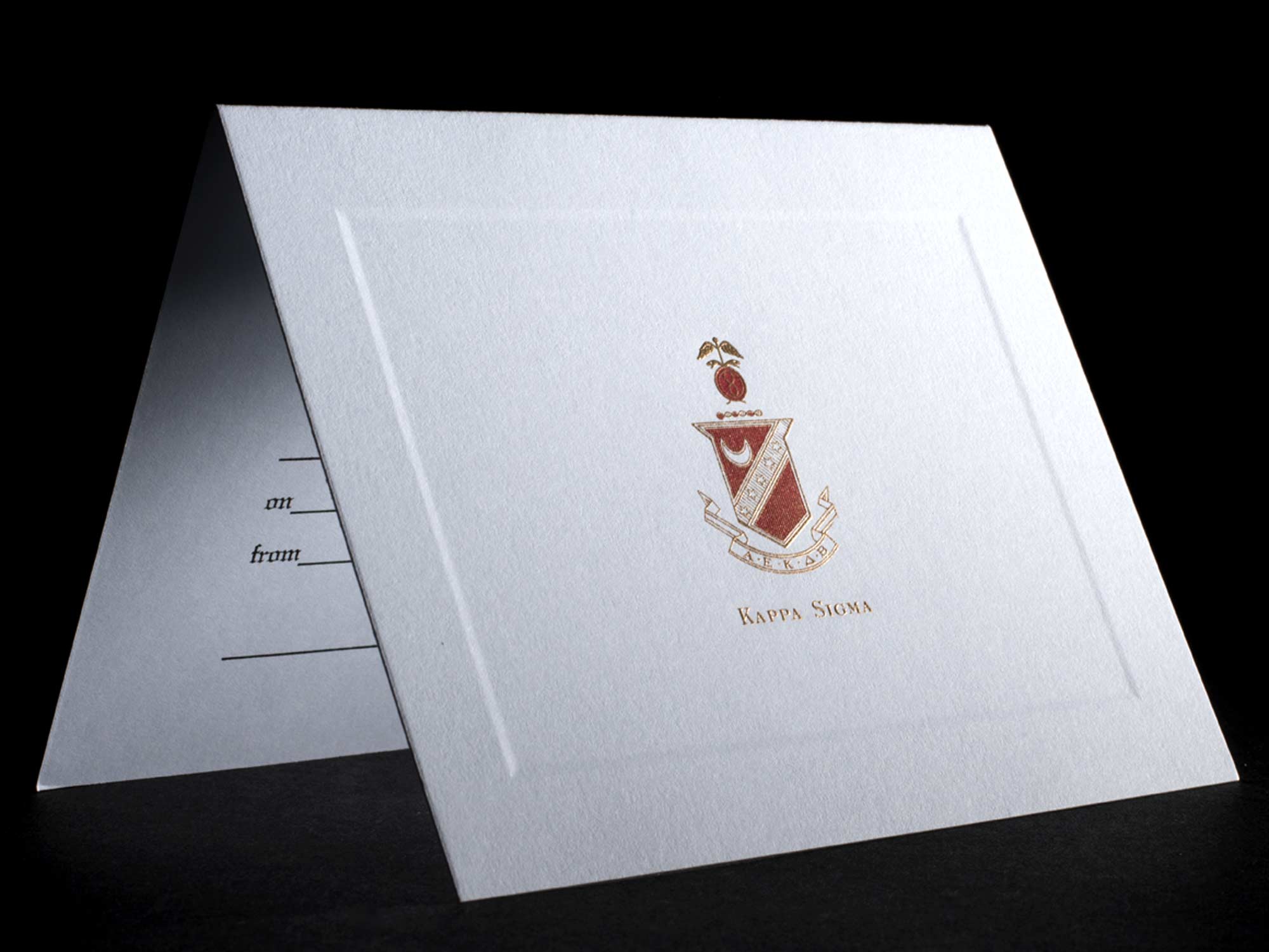 Engraved Invitations Kappa Sigma