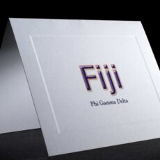 Full Color Greek Letter Notecards Fiji