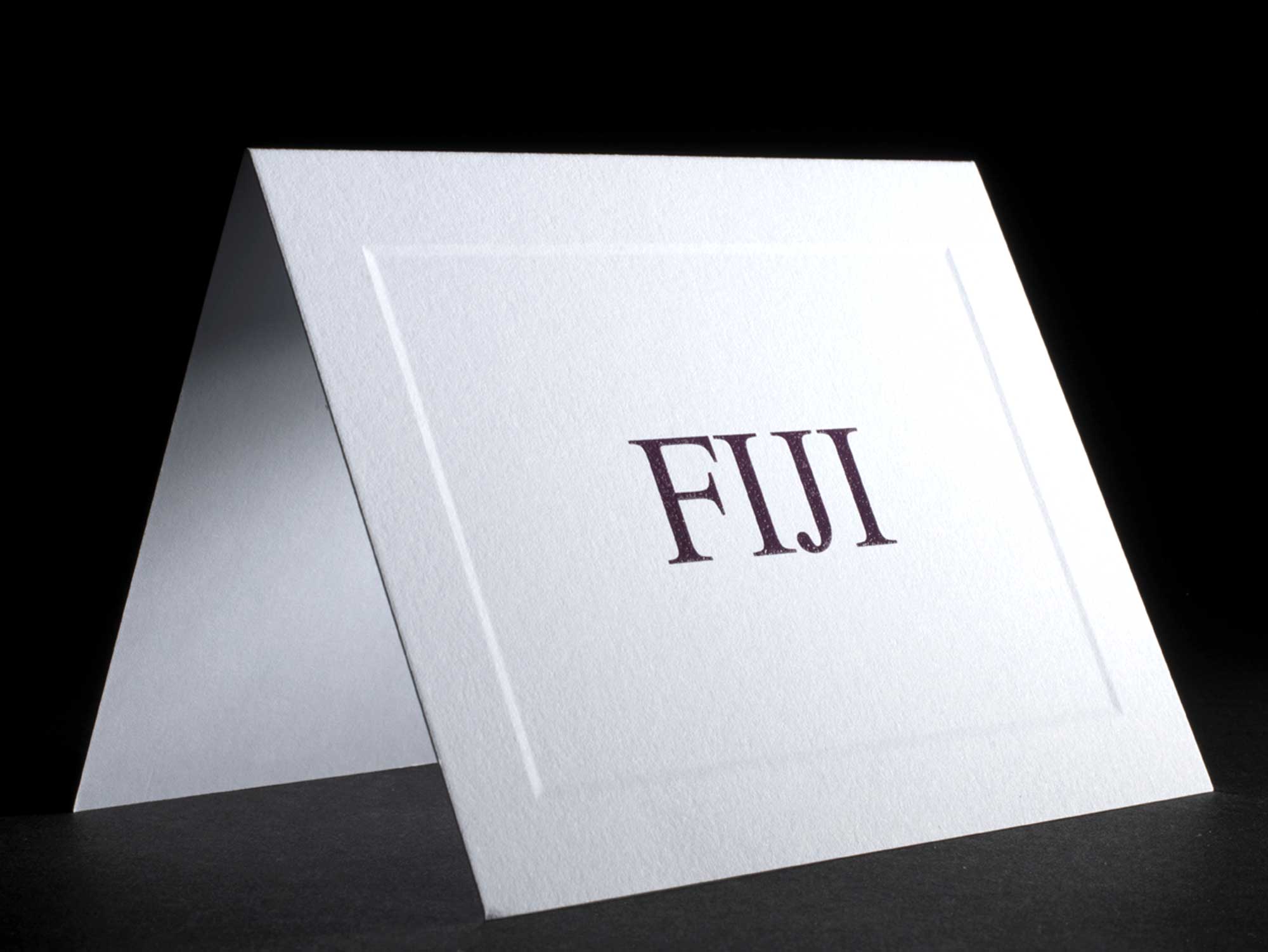 Raised Greek Letter Notecards Fiji