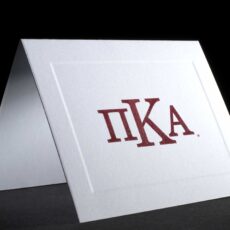 Raised Greek Letter Notecards Pi Kappa Alpha