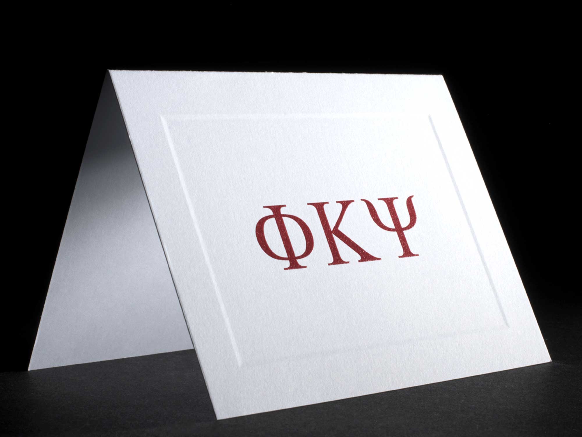 Raised Greek Letter Notecards Phi Kappa Psi