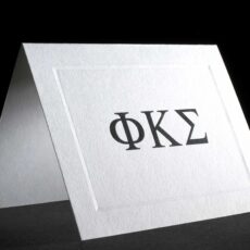 Raised Greek Letter Notecards Phi Kappa Sigma