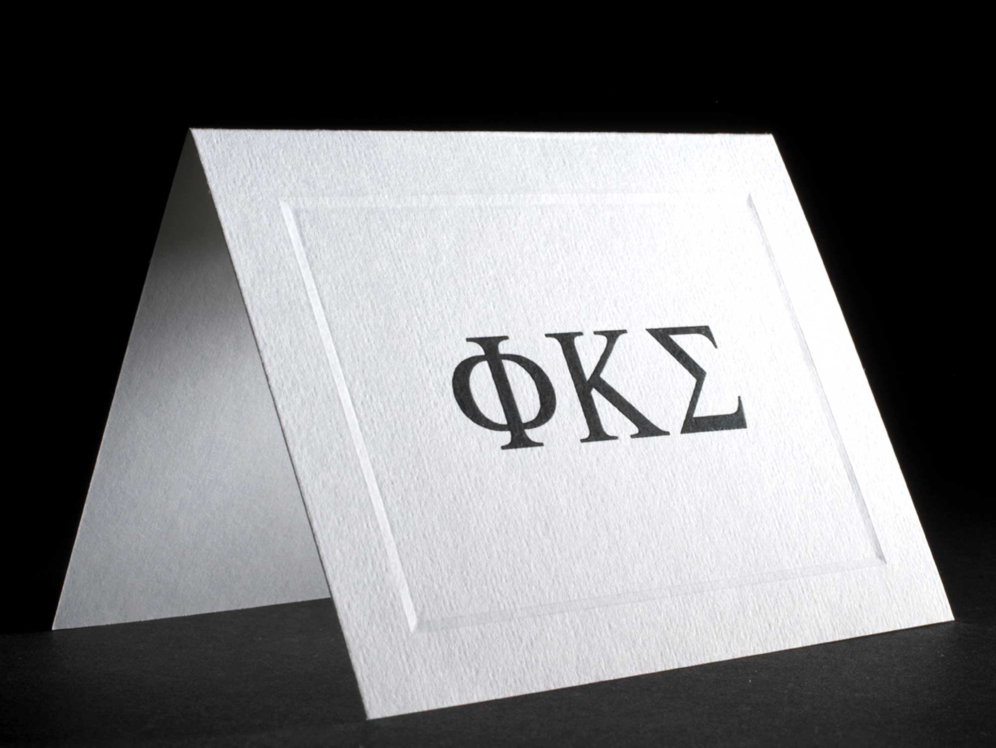 Raised Greek Letter Notecards Phi Kappa Sigma