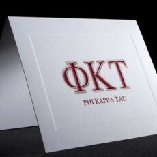Full Color Greek Letter Notecards Phi Kappa Tau
