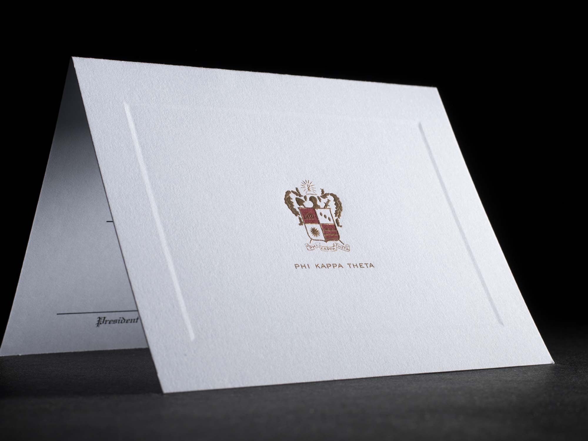 Engraved Bid Day Cards Phi Kappa Theta