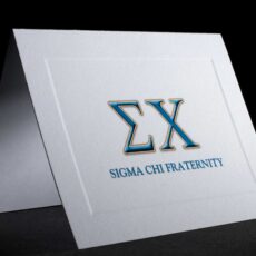 Full Color Greek Letter Notecards Sigma Chi