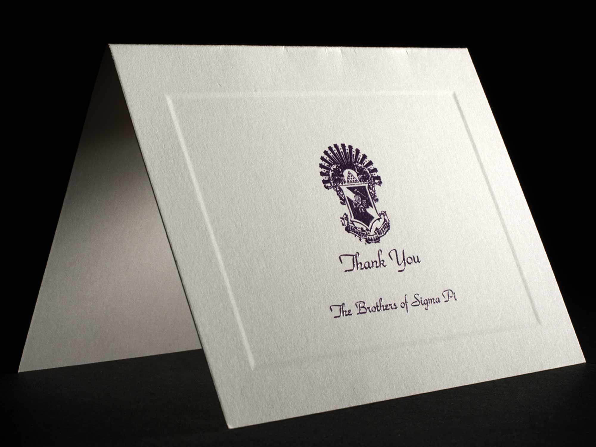 Formal thank you cards sigma pi greekstation