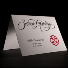 Seasons Greetings Cards Alpha Omicron Pi