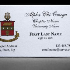 Business Cards Alpha Chi Omega