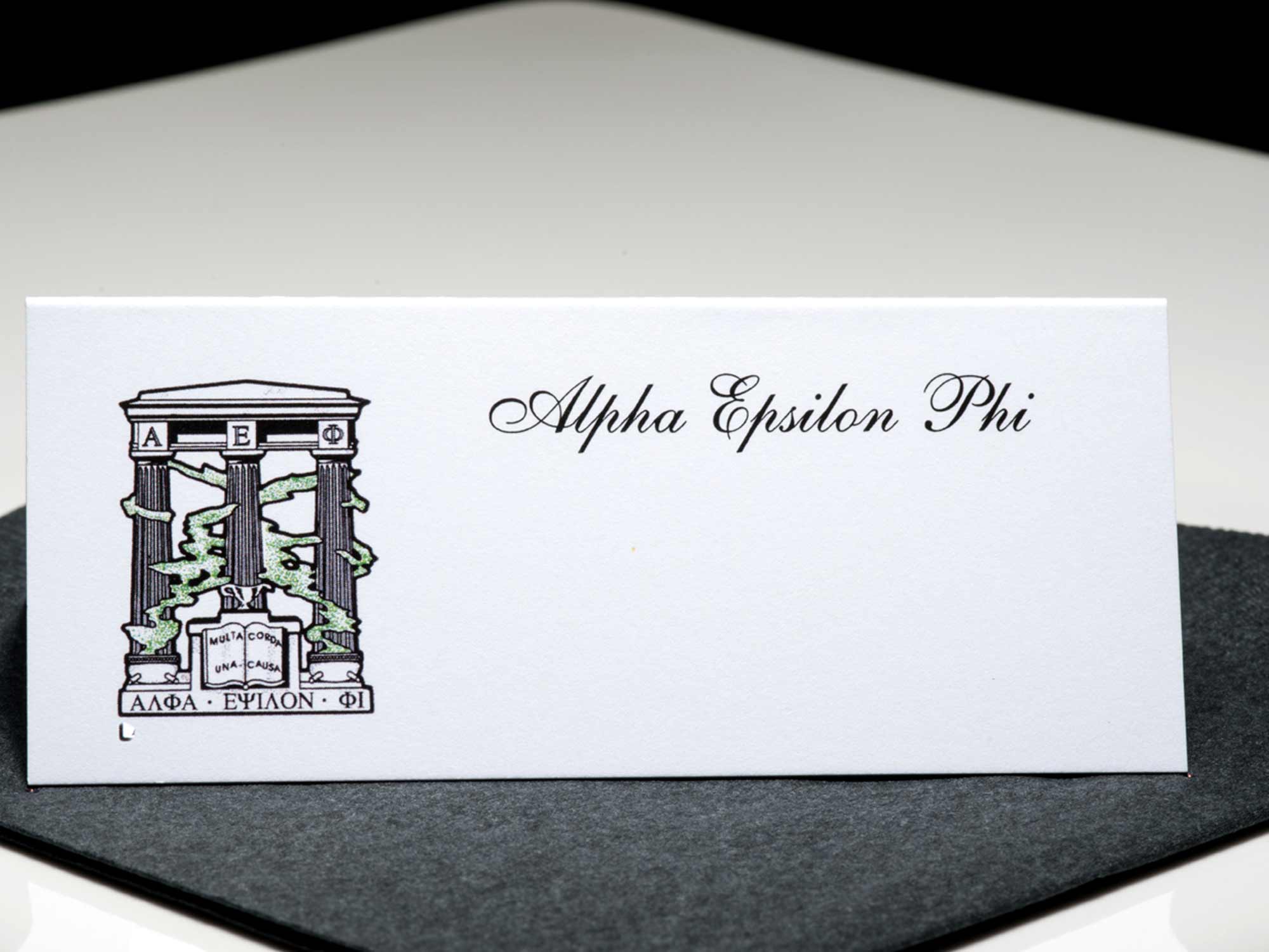 Formal Place Cards Alpha Epsilon Phi