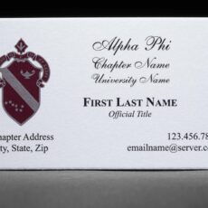 Business Cards Alpha Phi
