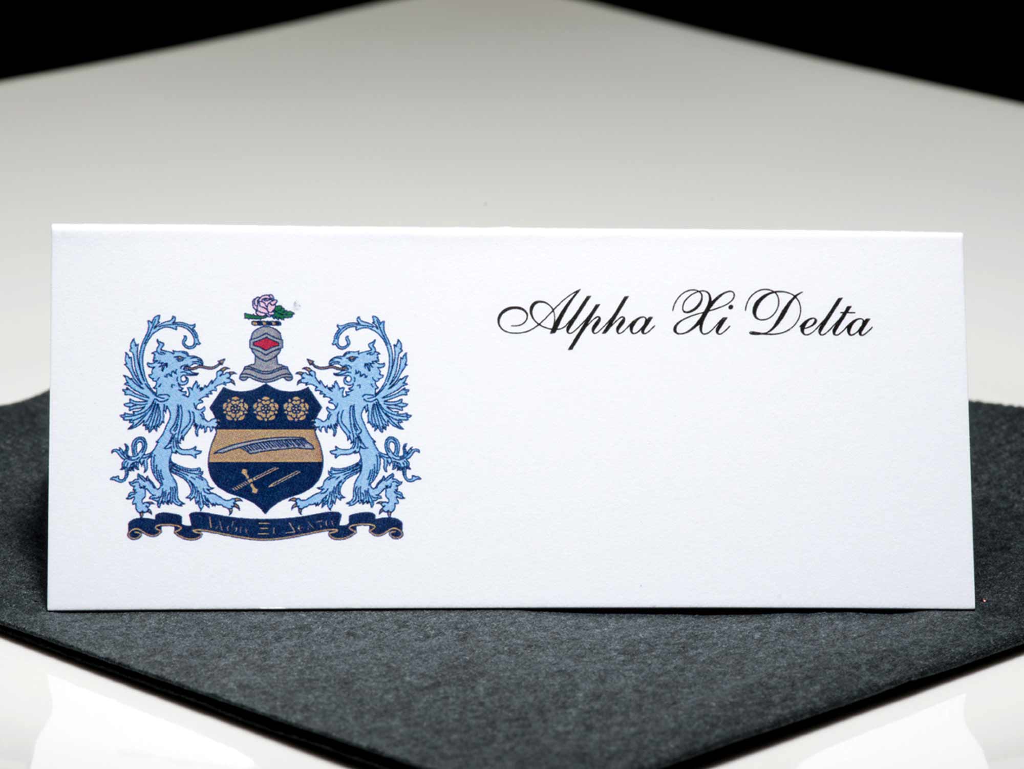 Formal Place Cards Alpha Xi Delta