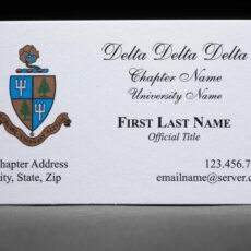 Business Cards Delta Delta Delta
