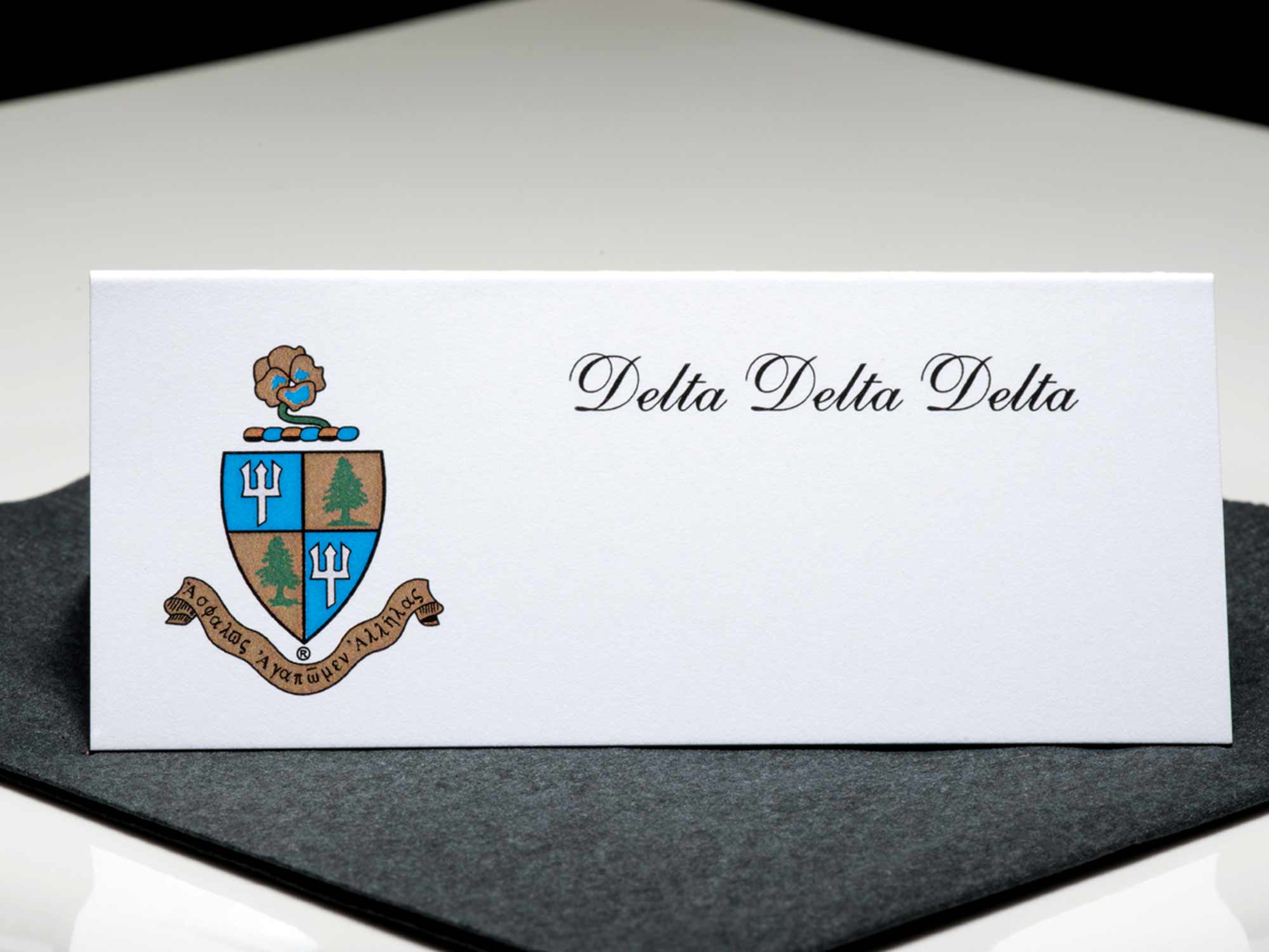 Formal Place Cards Delta Delta Delta